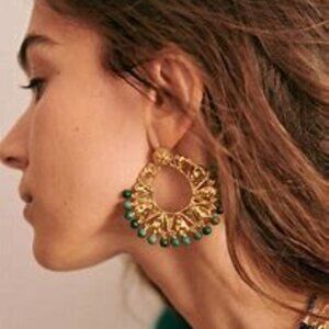 Sezane Lucila Earrings in Green